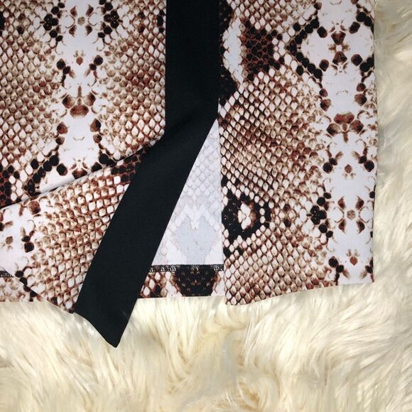Worthington snake print scuba skirt size 12 - Picture 3 of 6